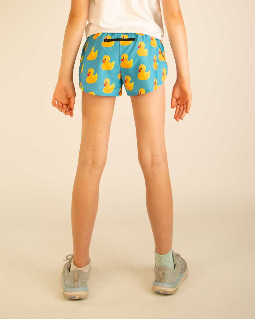 Girls' Rubber Ducky Running Shorts