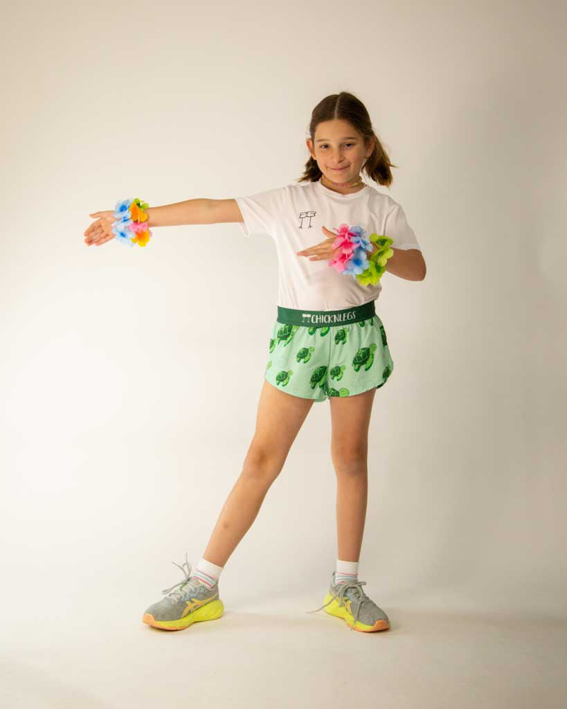 Girls' Sea Turtles Running Shorts