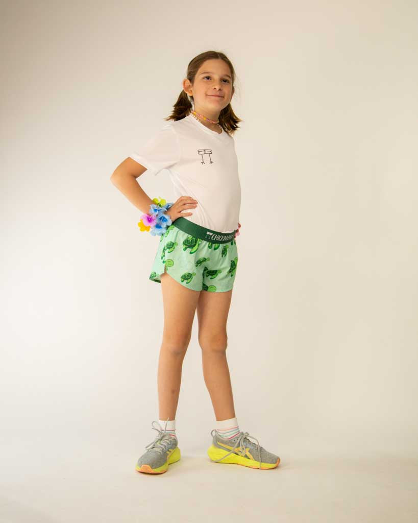 Girls' Sea Turtles Running Shorts