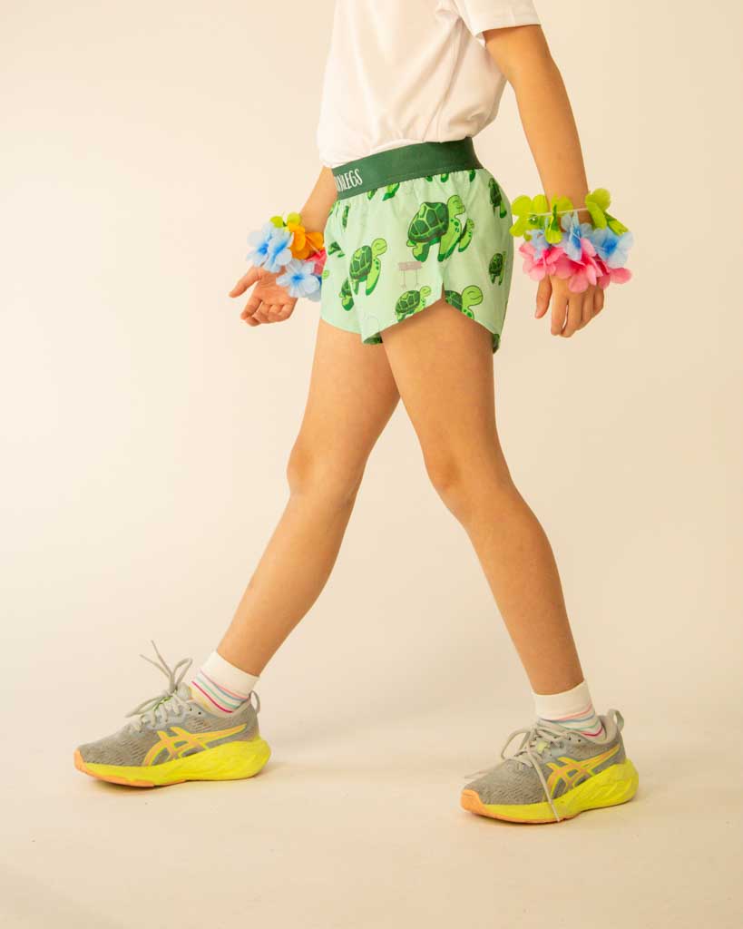 Girls' Sea Turtles Running Shorts