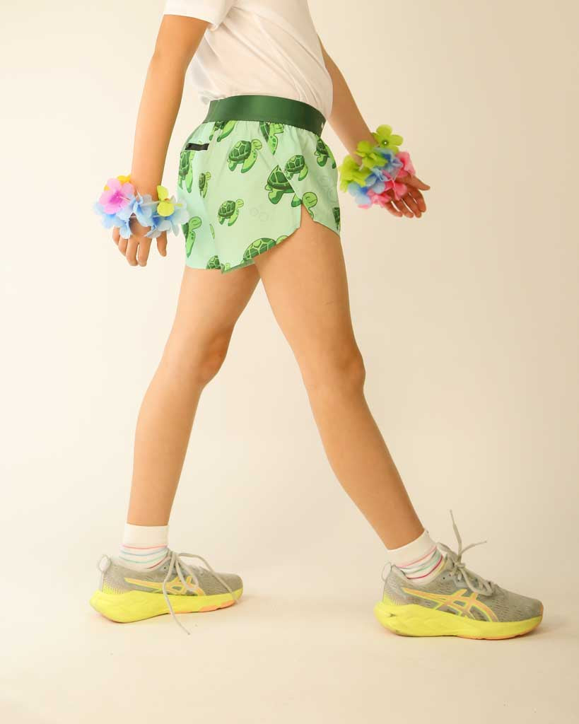 Girls' Sea Turtles Running Shorts