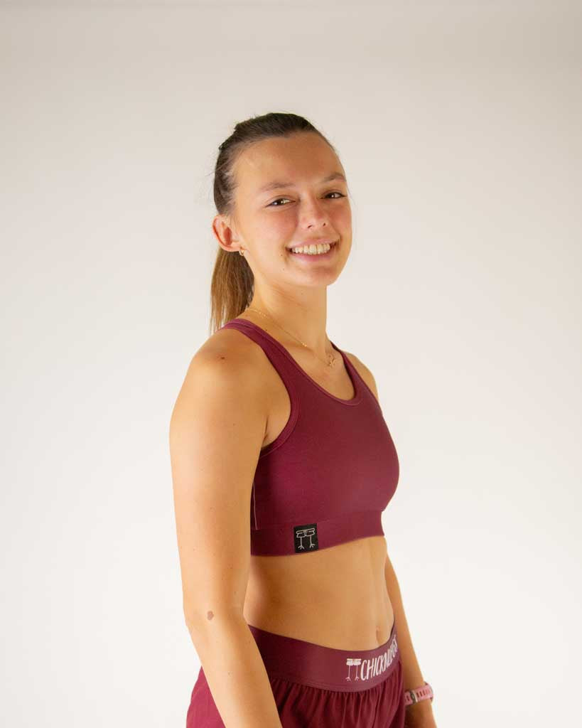 Maroon OG Sports Bra