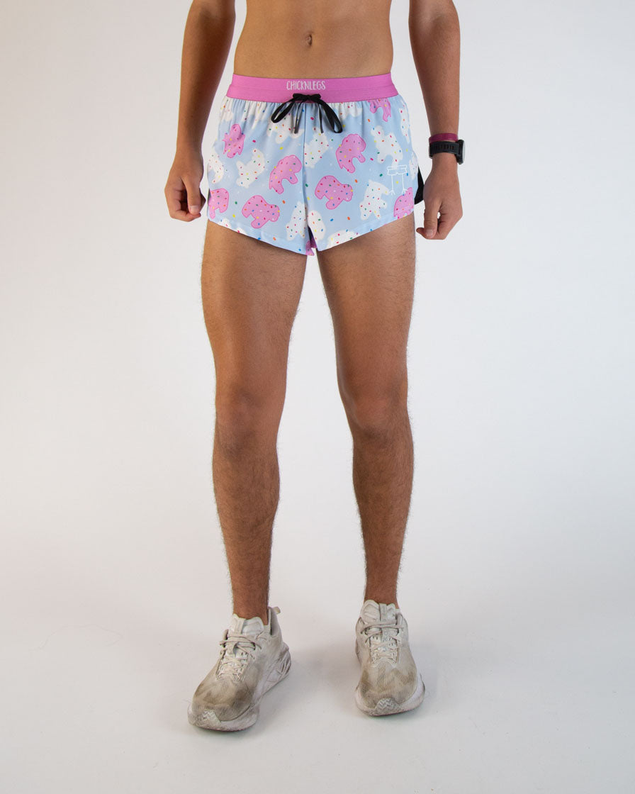 Men's Animal Cookies 2" DS Split Shorts
