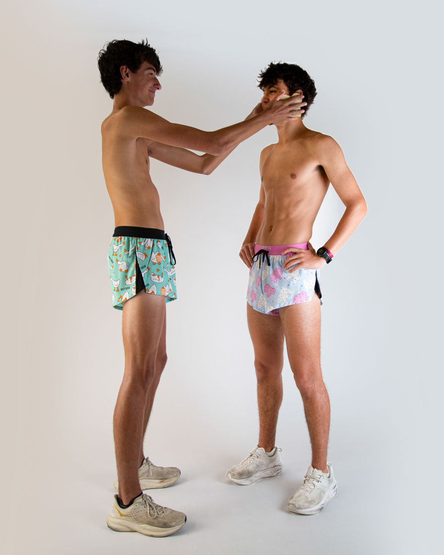 Men's Animal Cookies 2" DS Split Shorts
