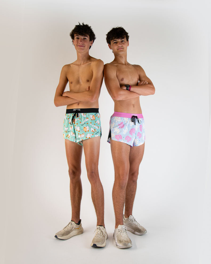 Men's Animal Cookies 2" DS Split Shorts